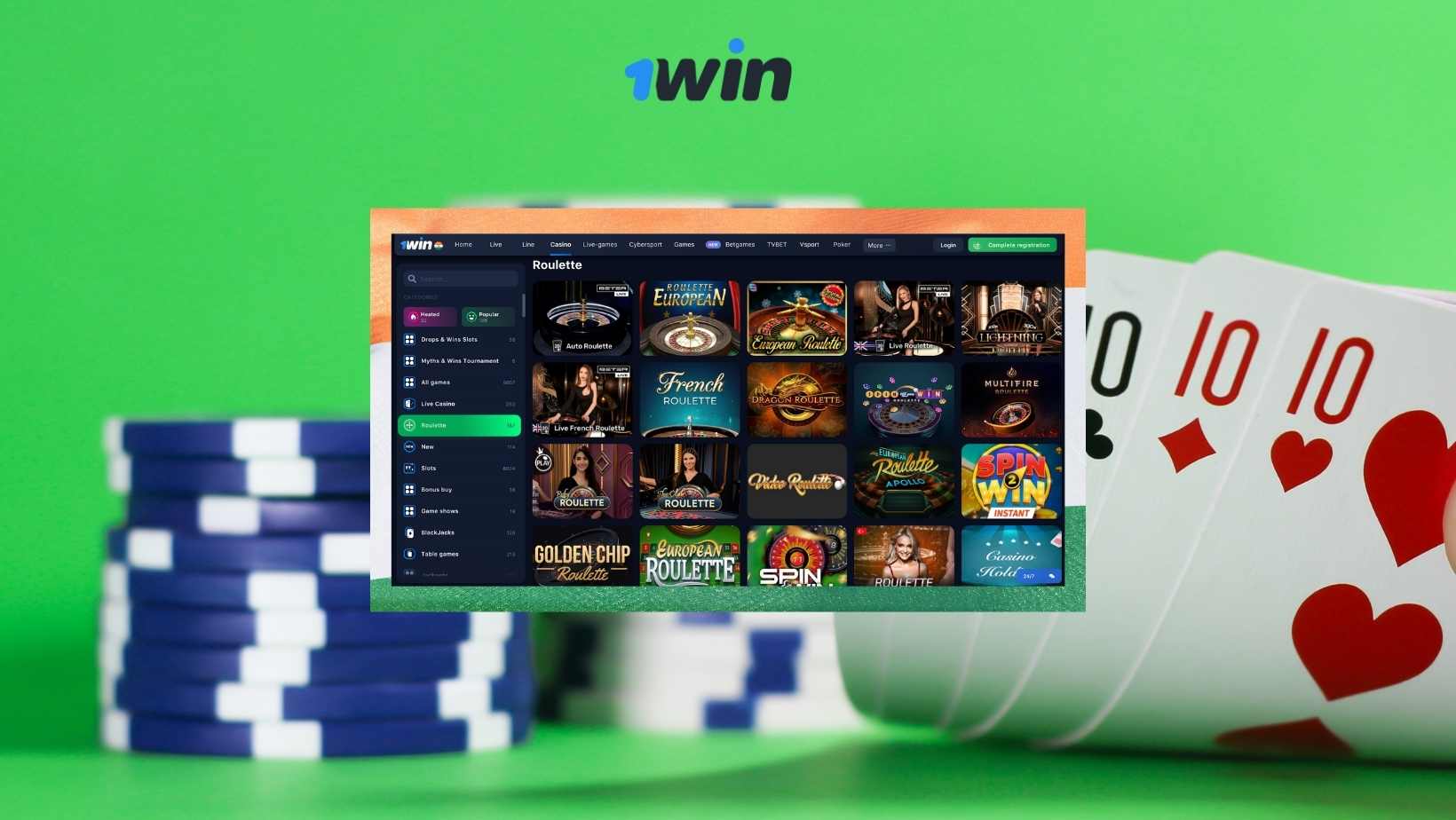General Information 1win online casino in India