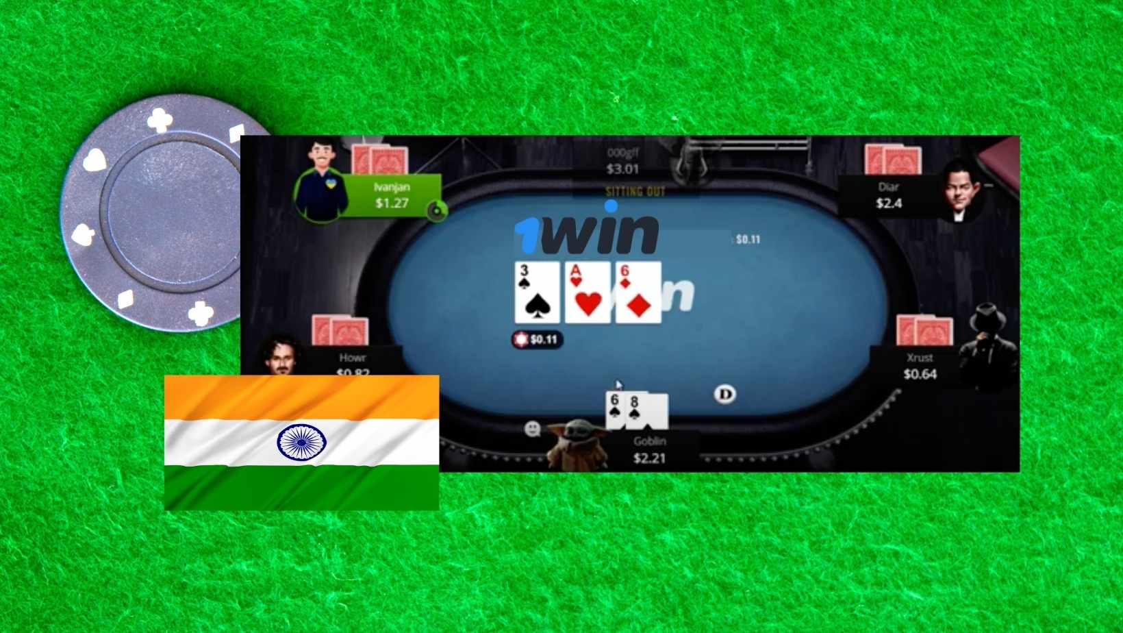 Overview of Poker with Indian bookmaker 1win